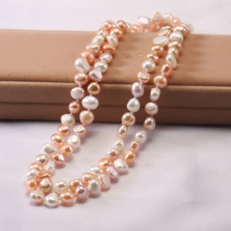 100% Freshwater Pearl Necklace For Women White Natural Pearls Jewelry necklace cultured freshwater pearl necklace jewellery Fine Jewelry