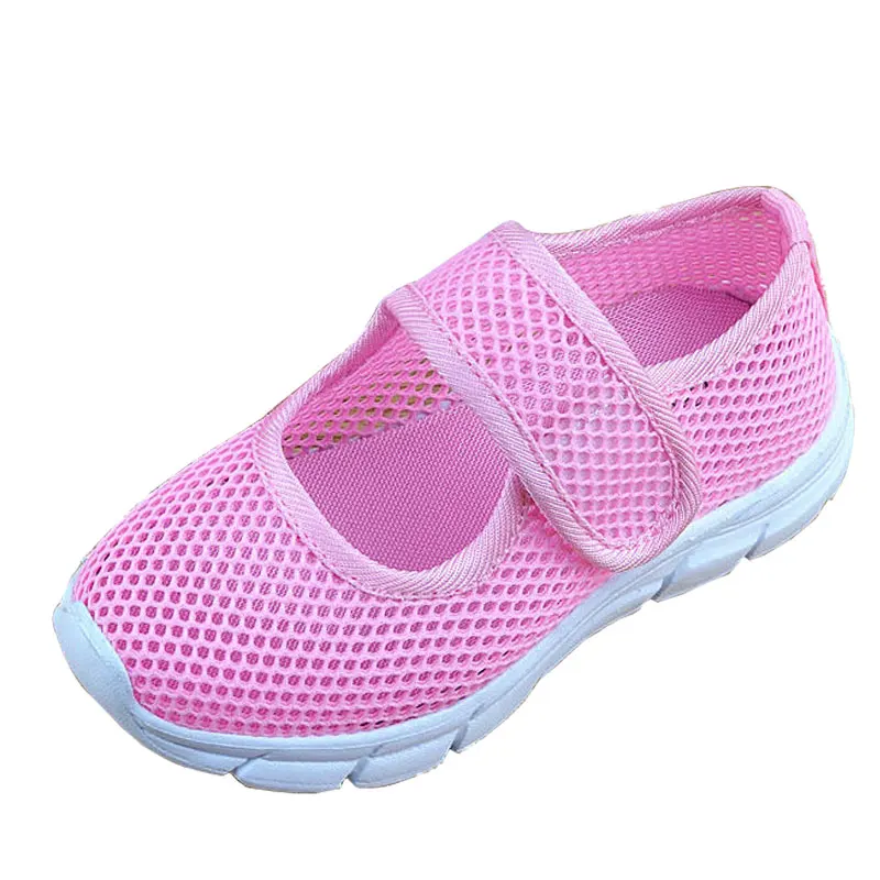 2019 جديد لون الحلوى حذاء للأطفال الصيف تنفس شبكة حذاء للأطفال واحدة شبكة أحذية رياضية بنات أحذية