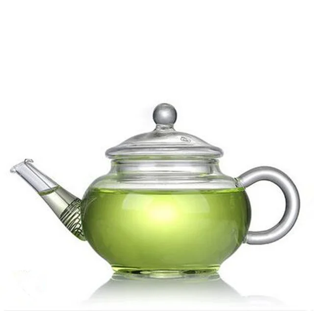 

2017 New 260CC Heat-resistant Glass Flower Tea Pot Chinese Kung Fu Water Teapot Small Clear Creative Kettle Infuser