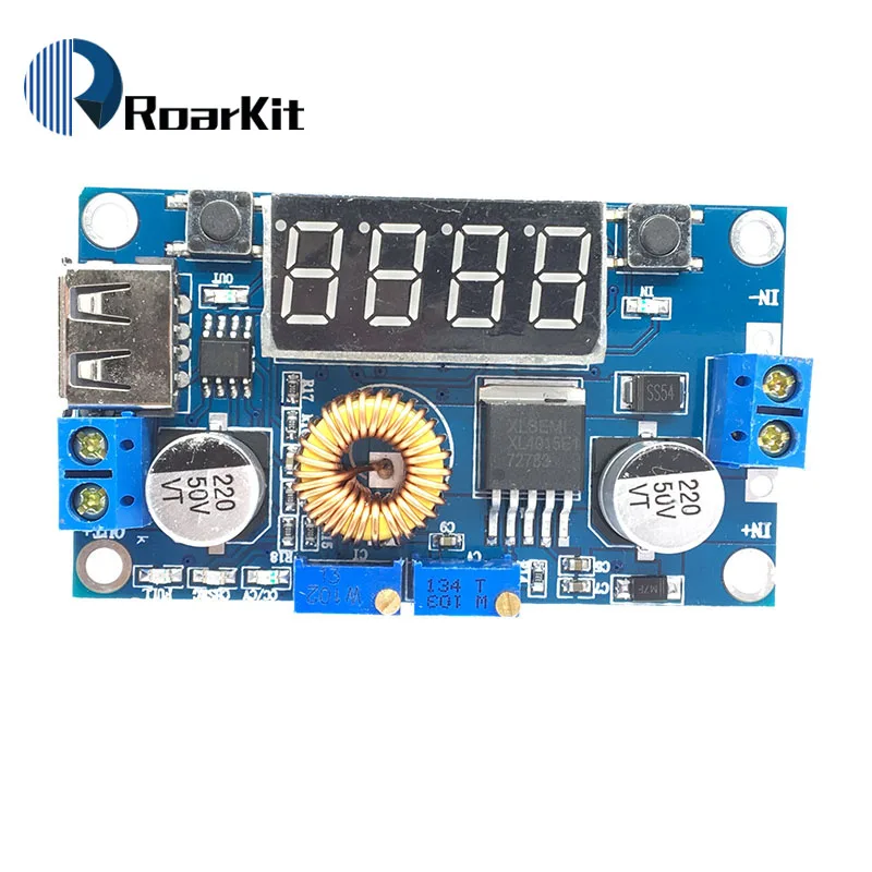 DC-DC XL4015 5A цифровой светодиодный модуль зарядного устройства для литиевой батареи CC/CV USB понижающий преобразователь с Вольтметр Амперметр