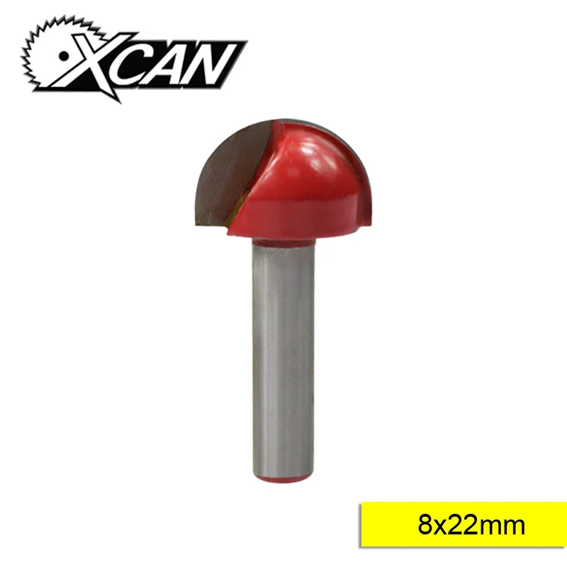 

XCAN 1pc 8mm Shank Wood Router Bit Carbide Corner Rounding End Mills Round Router Bit For CNC Router Milling Cutter 22mm