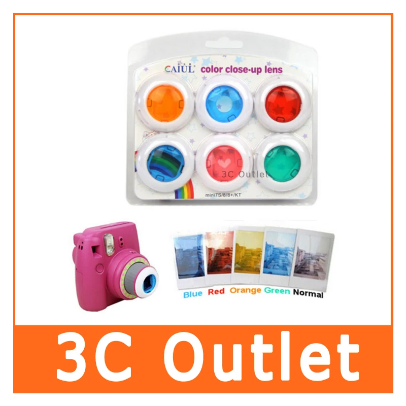 Fujifilm Instax Mini 8 7S 8+ Kitty Instant Camera Colorful Filters
