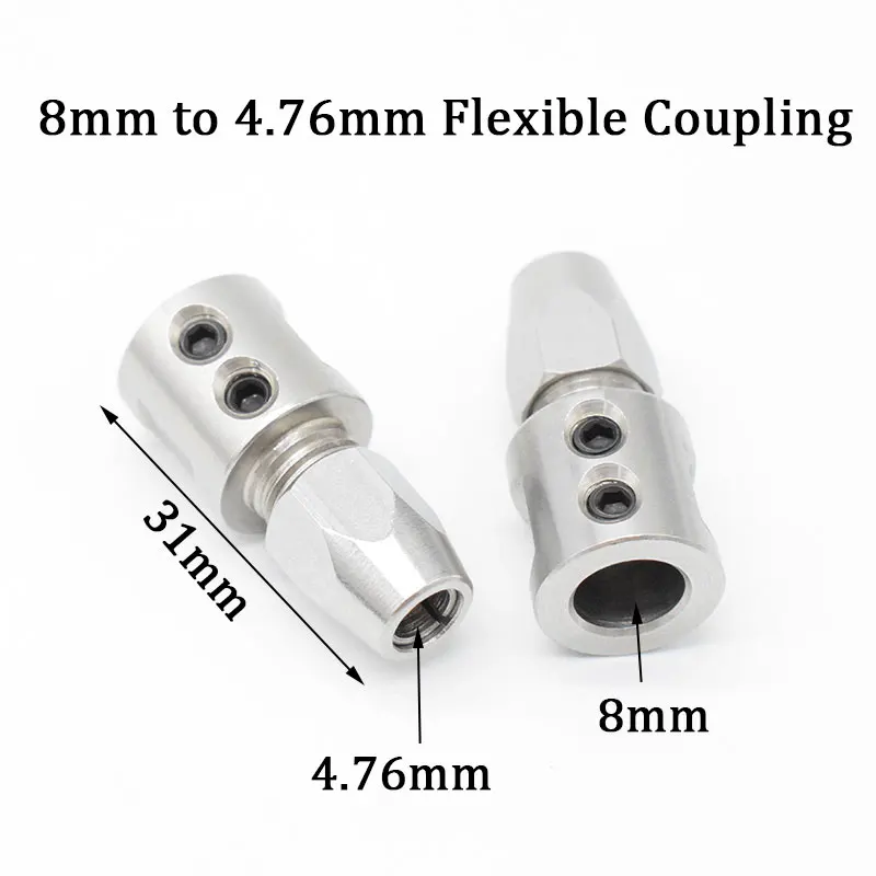 flex collet coupler for 3mm motor shaft and 3mm flex cable rc boat 1071 