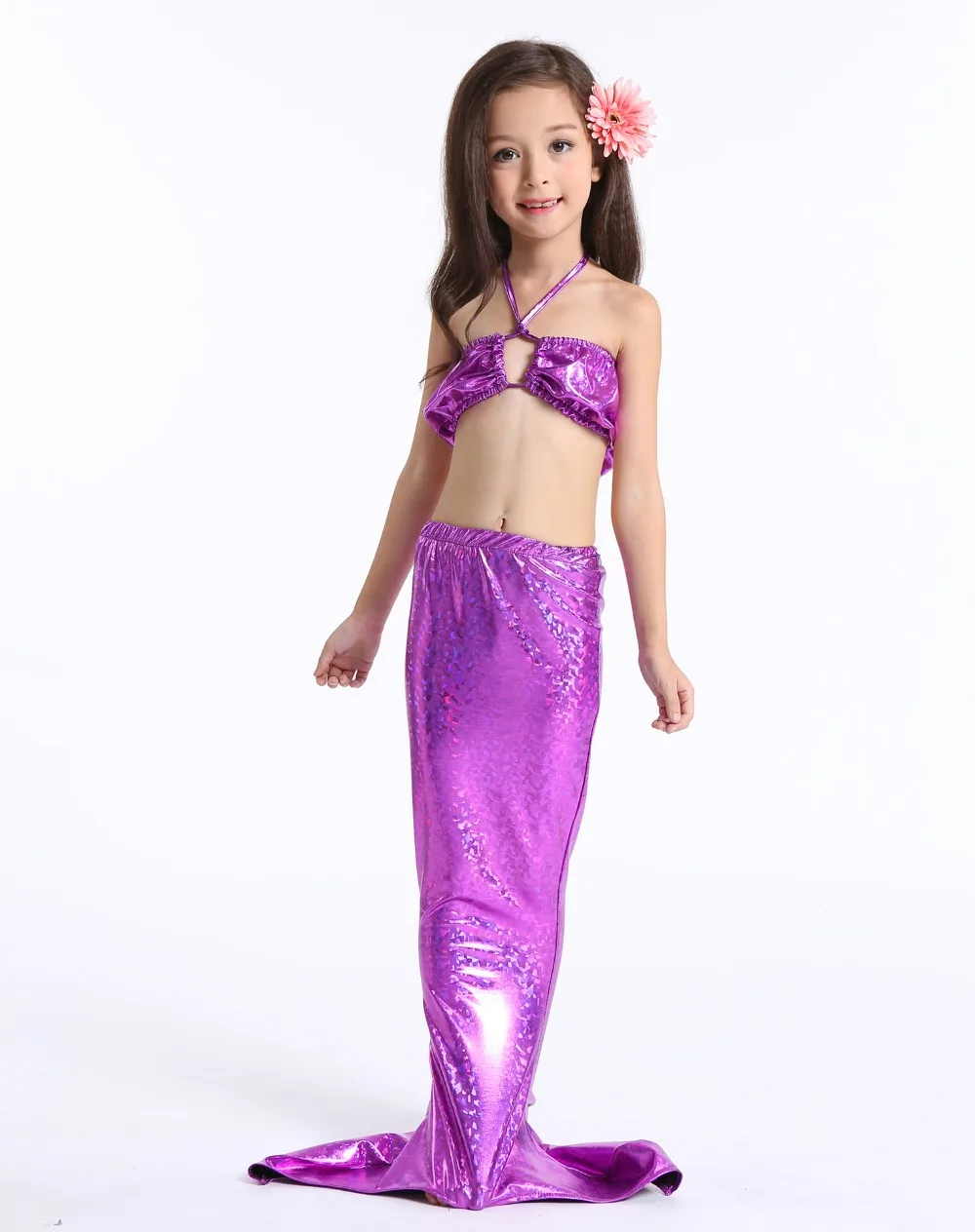 Mermaid tail for kids mermaid tails for girls costume for swimming child swimwear for Halloween cosplay Costume (18)