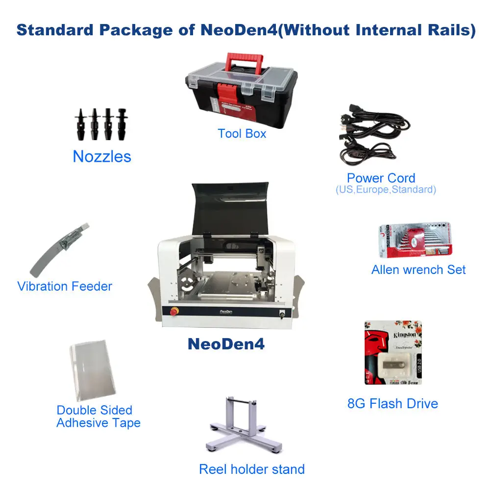 package of Neoden4 without rails