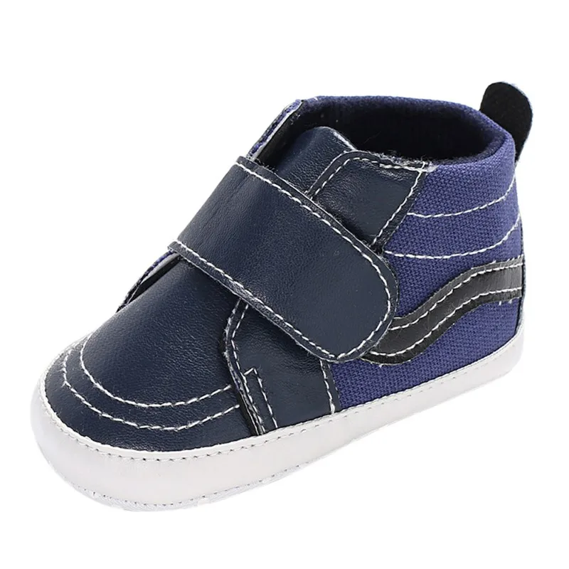 Модная Повседневная дышащая обувь с мягкой подошвой для маленьких мальчиков; обувь для новорожденных; обувь для малышей 0-18 месяцев; обувь для первых шагов - Цвет: 2DL