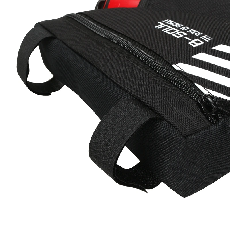 Top B-SOUL Waterproof Cycling Front Bag Outdoor Triangle Bicycle Front Tube Frame Bag Mountain Bike Pouch Bike Frame Bag with holder 11