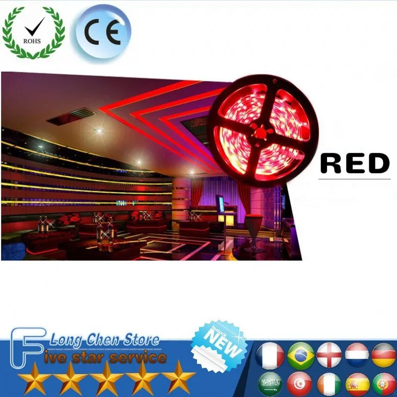 

LED Strip Light 5V/12V 1M 5M 10M 60LEDs/M Warm Cool White Green Blue Red SMD3528 Ribbon Ceiling Cabinet Christmas Day Light