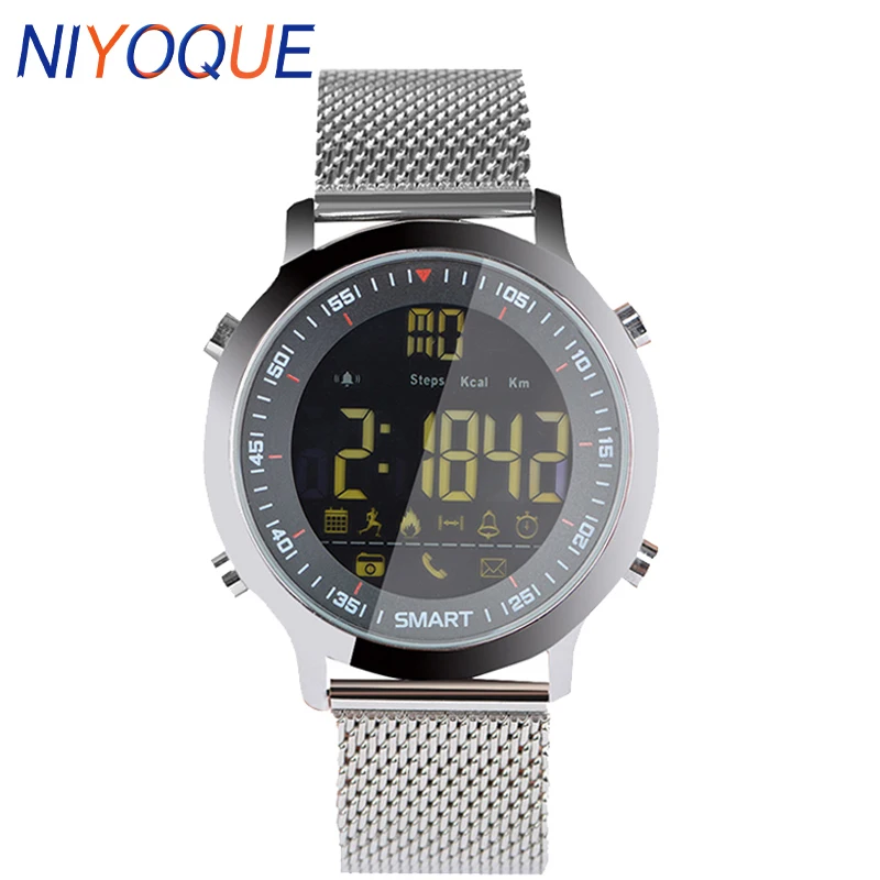 

NIYOQUE EX18 IP67 Waterproof Bluetooth 4.0 Smart Watch Call SMS Notification Smart Alarm Clock Sportwatch for Android IOS Phone