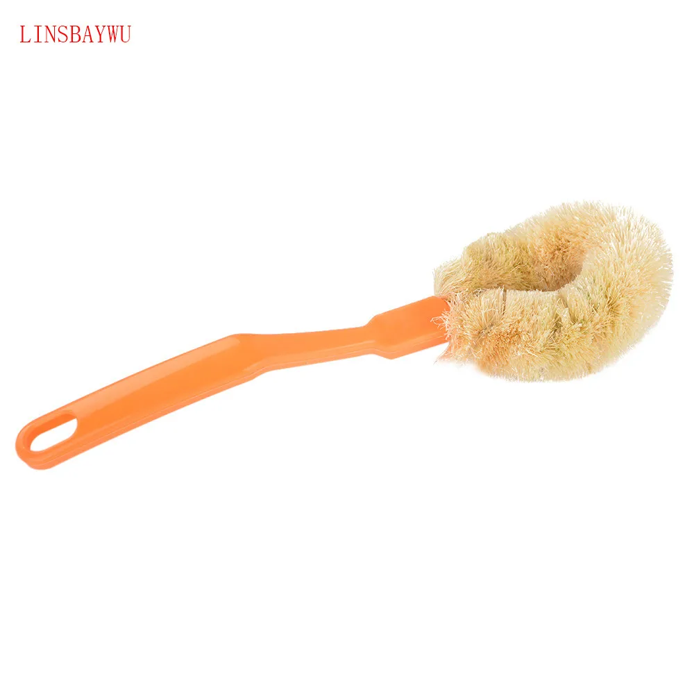 LINSBAYWU 1PC long handle linked pot oil washing brush kitchen cleaning