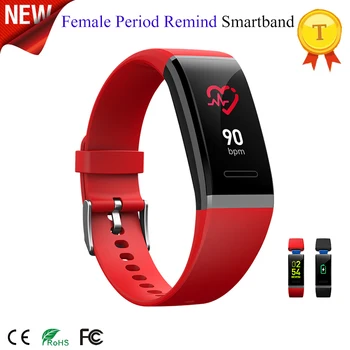 

New Original Toptronics Smart Wristband Female Period Remind Heart Rate Monitor Smart Bracelet Fitness Tracker For Andriod IOS