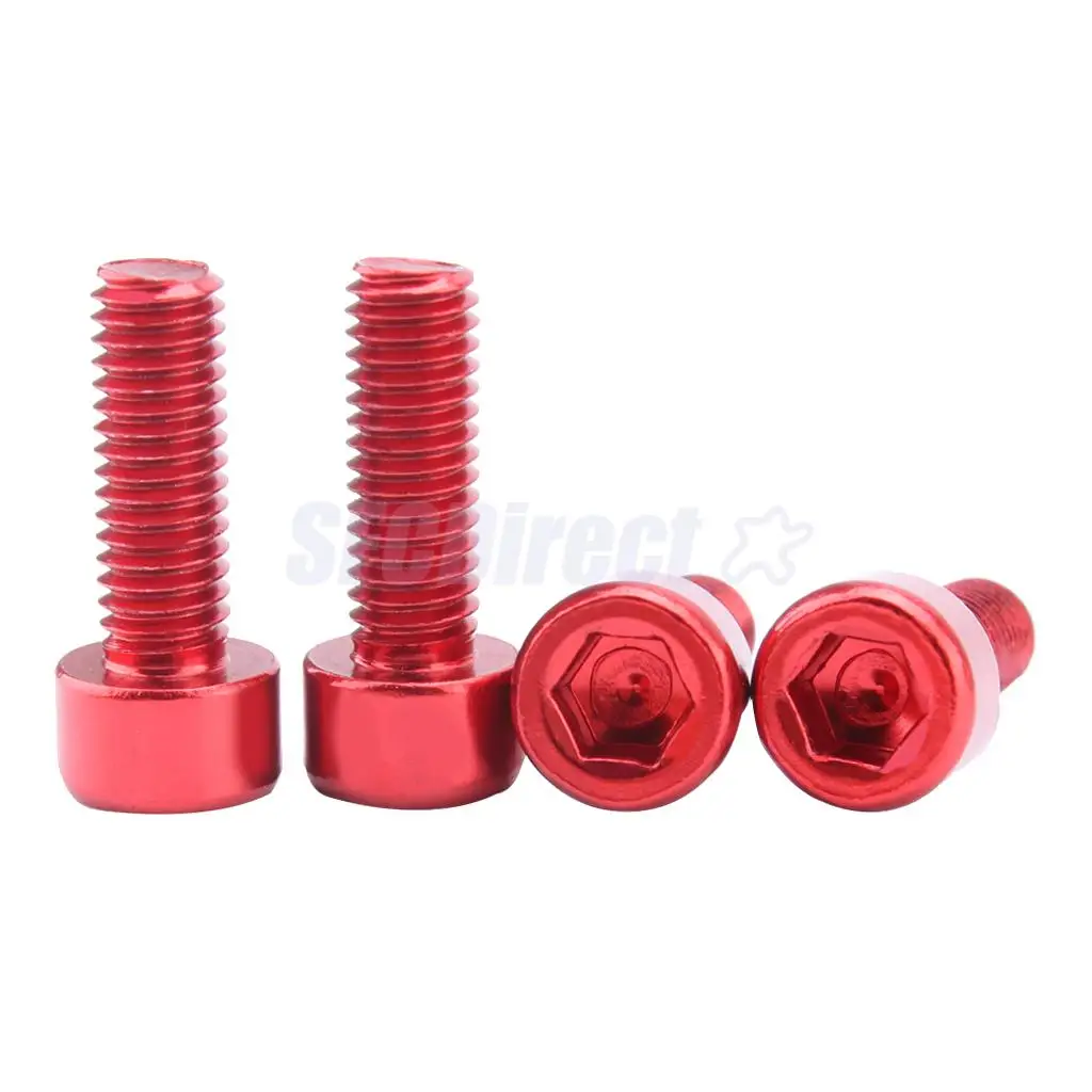 12x Aluminum Alloy Bike Water Bottle Cage Bolts Holder Socket Screw Green Blue Red