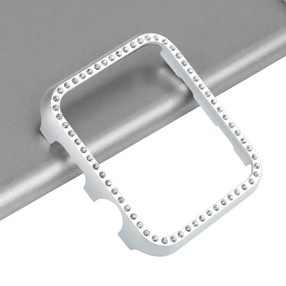 CRESTED-watch-case-For-Apple-watch-band-42mm-44mm-iwatch-4-3-2-40mm-38mm-Diamond