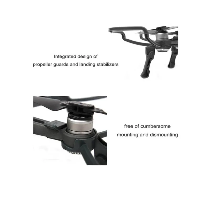 Propellers Guard Anti Collision Protection With Folding Landing Gear legs For DJI Spark Drone Accessories 1 (3)