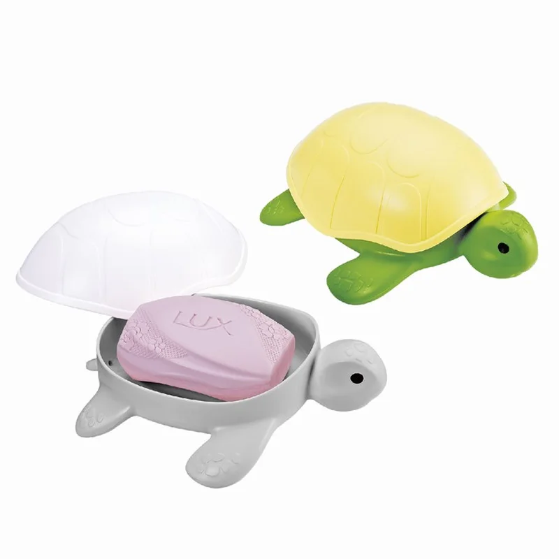 

Bathroom Decorative Lovely Turtle Soap Dish Draining Soap Holder Box for Home Kitchen Washroom Bathroom Storage Organization