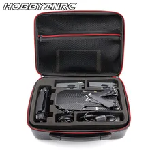 HOBBYINRC PU Carbon Grain Backpack Hard Portable Bag Shoulder Storage Bag Water-resistant Portable for DJI Mavic Pro