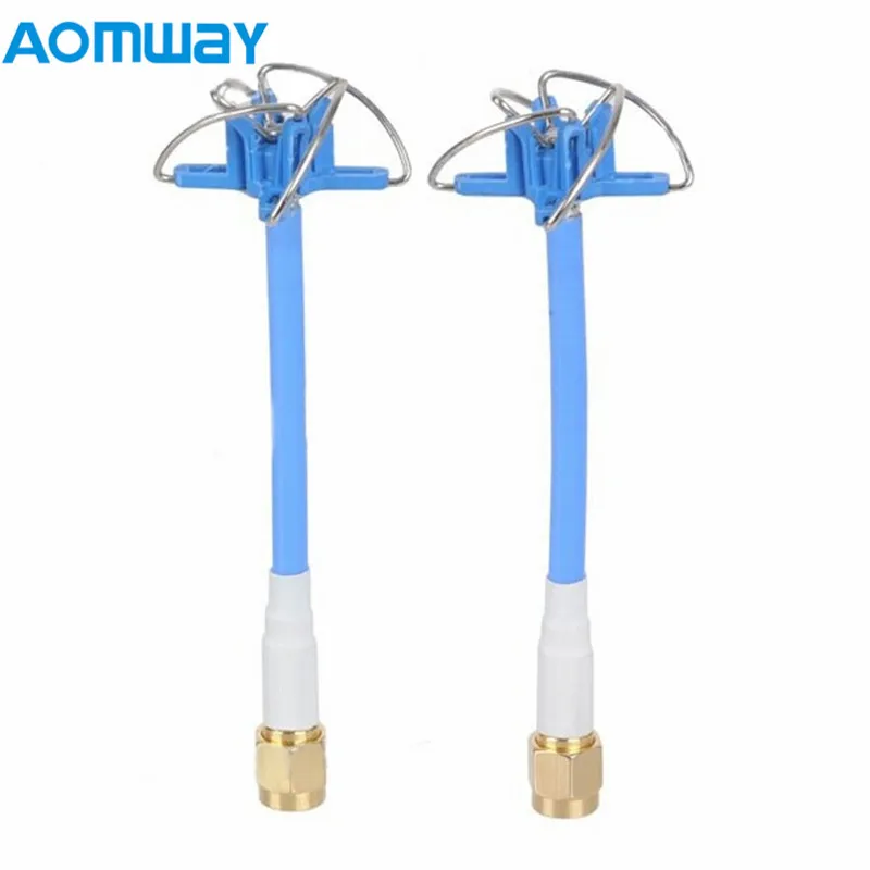 

Best Deal Aomway 5.8GHz FPV 4 Leaf Clover AV Transmission RHCP Antenna 1 Pair Blue Red with Canopy