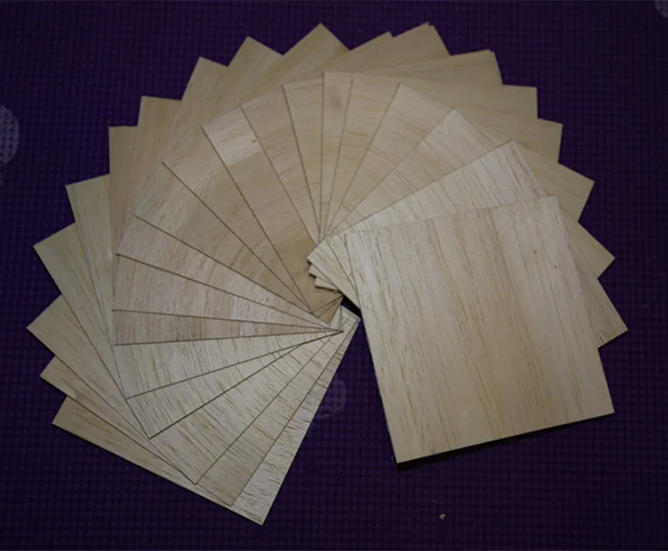 Деревянные листы AAA + Balsa толщиной 25 шт. 1 мм 100x8 0/100x9 0/100x100 модель Wood используется