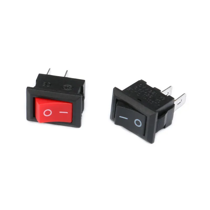 10 шт. 3 Pin 2 3A 250V 10*15 мм черный кнопочный клавишный переключатель на выключение AC 10X15
