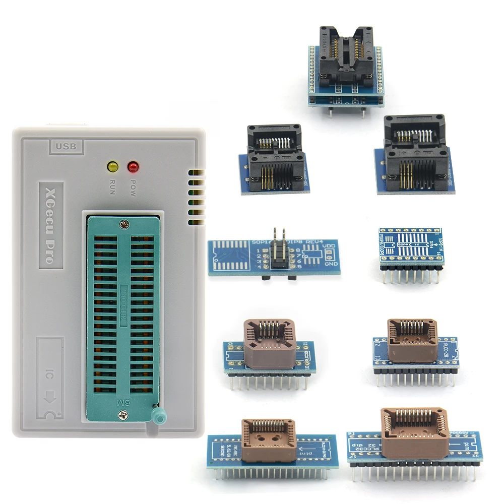 Оригинальный программатор Sinstar V9.0 TL866ii Plus + 10 адаптеров адаптер программатора minipro