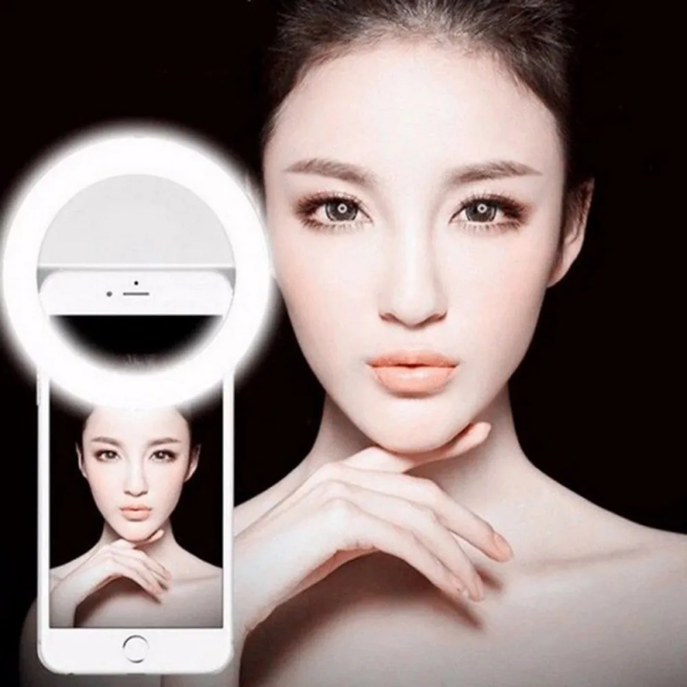 Новый Selfie Ring Light портативная светодиодная вспышка для телефона для улучшения качества фотографий для смартфона iPhone samsung