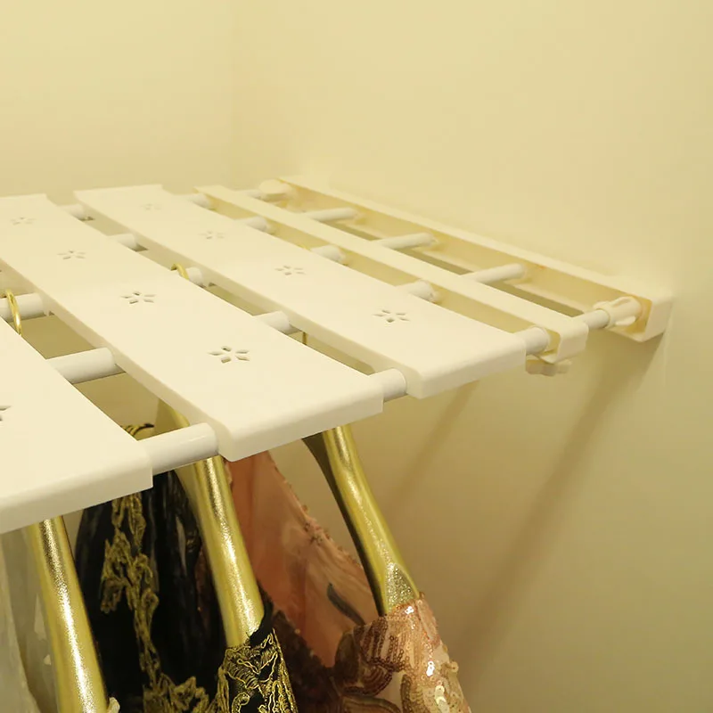 Vanzlife Растяжка ногтей гардероб слоистых разделенных отсека полки для ванной комнаты Органайзер полка для хранения в общежитии