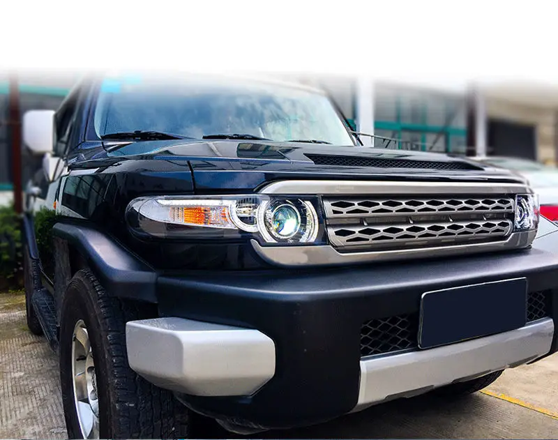 Vland автомобильный Стайлинг для Toyota FJ Cruiser 2007- светодиодный фонарь Halo HID ЛАМПА+ задние фары+ решетка