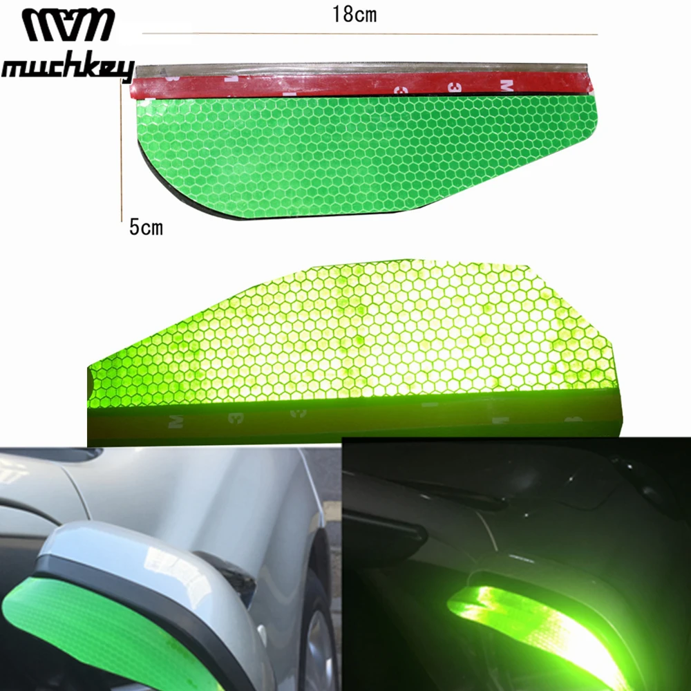 Car Rear View Mirror Sticker Rain Eyebrow Weatherstrip Auto Mirror Rain