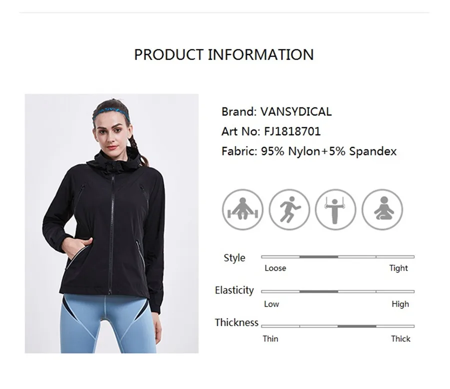 Vansydical Outono Roupas Com Zíper Jaquetas Em