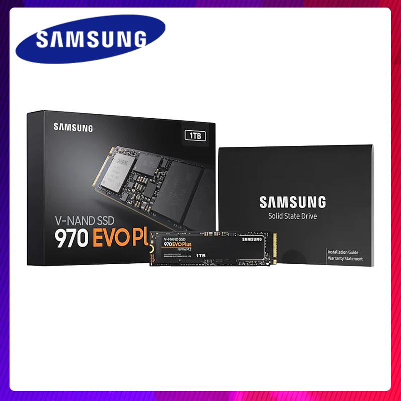 Samsung внутренний SSD 970 EVO Plus 250 ГБ 500 ГБ 1 ТБ твердотельный жесткий диск NVMe M2 PCIe 3,0x4 NVMe 1,3 частичный для ноутбука