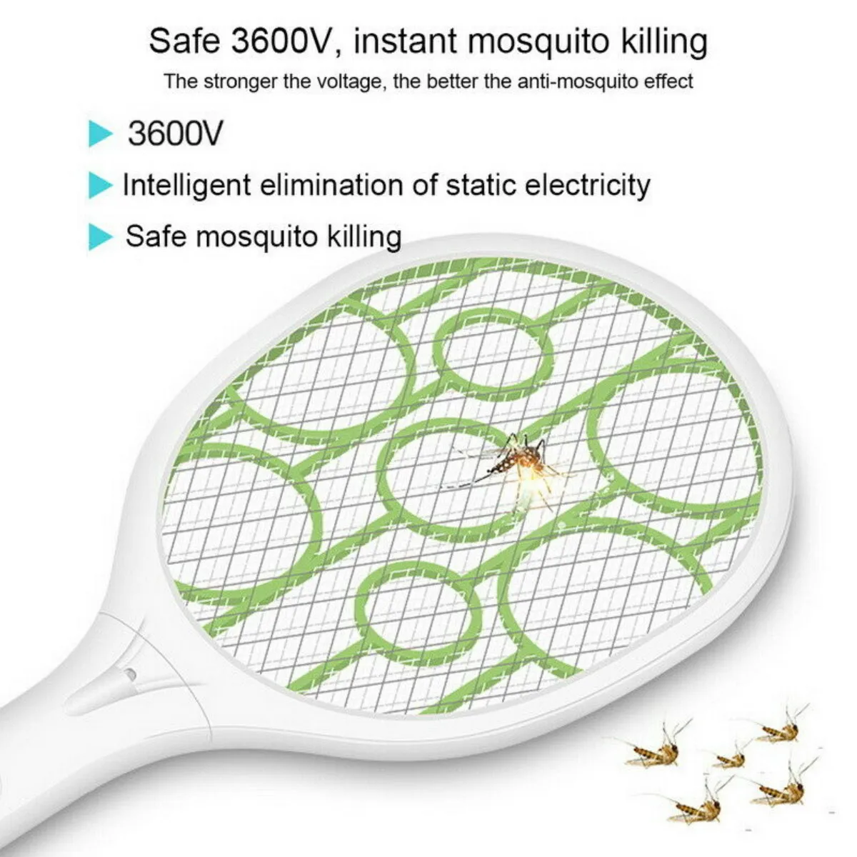 2 шт. синий/зеленый комаров Swatter Killer USB Перезаряжаемый Электрический светодиодный свет ракетка для настольного тенниса портативная ракетка насекомых муха ошибка ОСА
