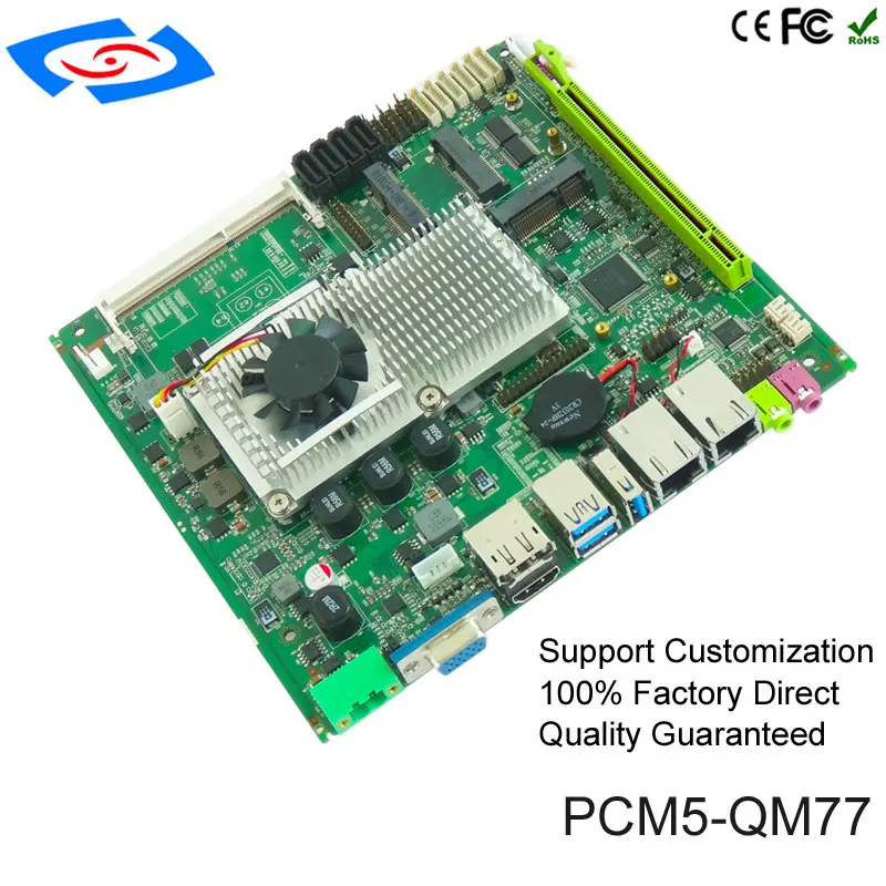 

Industrial ITX Motherboard 2xLAN Main board support Intel core CPU I3-3110M I5-3210M I7-3610QM From Manufacturers