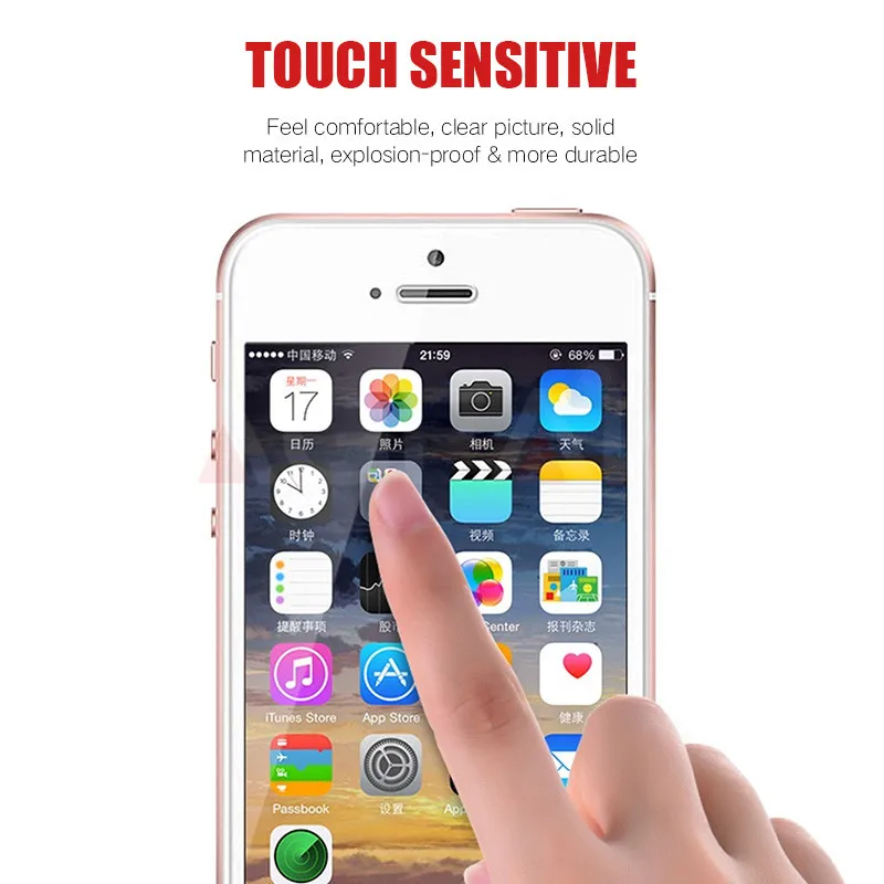 NAGFAK закаленное стекло для Apple iPhone 5S 5 SE защита экрана 9H защитная пленка Se|Защитные