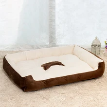 Pet Dog Bed Warming House Soft Material Nest Fall and Winter Warm For Cat Puppy Plus Size shipping