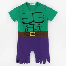 Baby Boys Hulk Costume Romper Newborn Superhero Party Funny Jumpsuits Infant Avengers Playsuits For Christmas Baby Boy New year