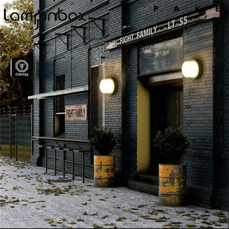 

10W Outdoor Waterproof Wall Lamp IP65 LED Wall Light Round Indoor Decoration Bedroom Beside Lamp Corridor Garden Lighting LP05