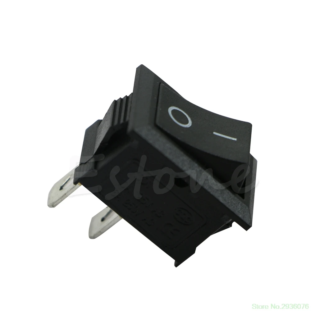 

New On/Off Rectangle Rocker Switch Car Boat Button KCD1-2Pin 250V 3A Drop Ship 11