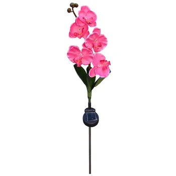 

CNIM Hot Solar Flower Light LED Lantern Decorative Outdoor Lawn Garden Lamp (5 Head Butterfly Orchid(White))