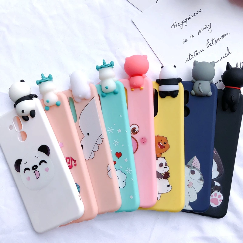 Funda huawei mate 20 Lite чехол etui mate 10 Lite чехол 3D Kawaii Медведь Единорог силиконовый чехол для huawei mate 20 Lite чехол Capa