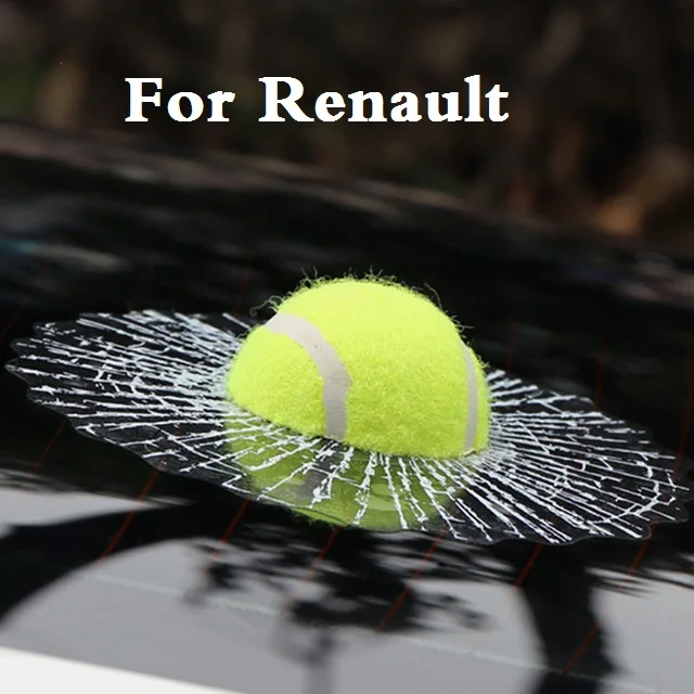 

NEW Car-styling 3D Tennis Baseball Hit The Glass Sticker for Renault KWID Laguna Latitude Logan Megane Megane RS Safrane Sandero