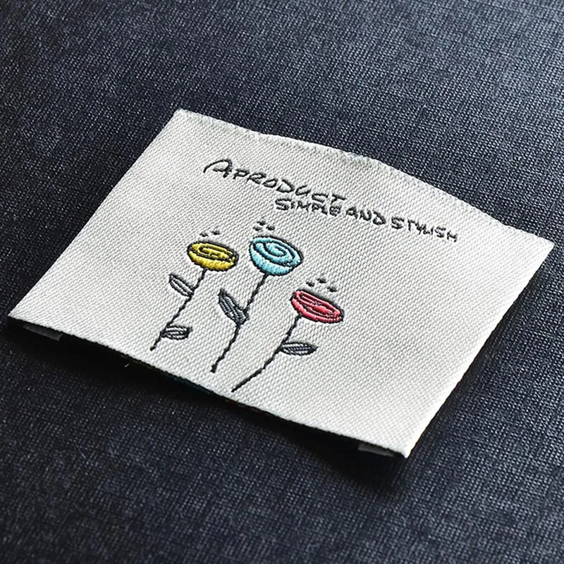 

Free Shipping and sample High Quality Custom made childen woven label , cloth fabric labels free design
