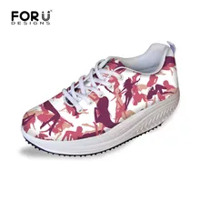 2016 Fashion Shoes Women Camouflage Slimming Lady Fitness Shoes increasing Trendy Health Lady Beauty Lace-up Wedges Swing Shoes