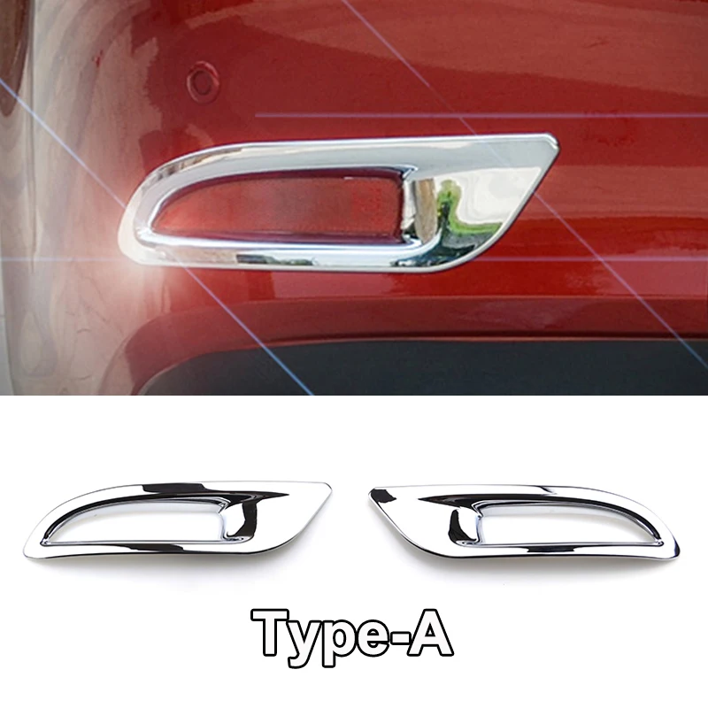 Для Mazda 6 Atenza GJ 2013 хромированный задний противотуманный фонарь, противотуманный светильник, крышка для лампы, отделка рамы, украшение автомобиля - Цвет: type-A
