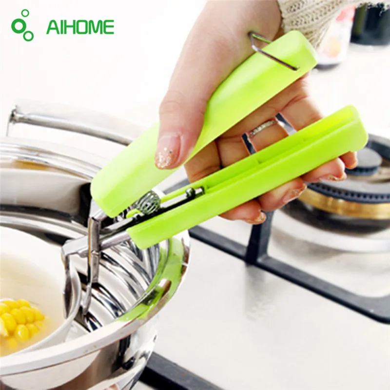 

Creative Stainless Steel Spring Saucer Oven Clip Dish Holder Bowl Tongs Pot Clips Healthy Safety Kitchen Tool