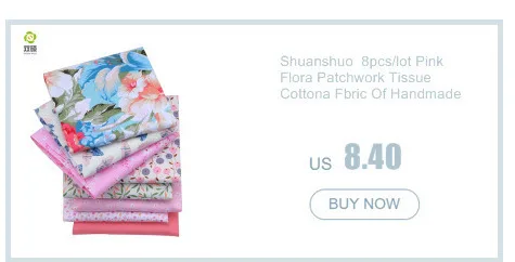 Shuanshuo Patchwork Хлопчатобумажная ткань Печать Цветочные серии Bundle для DIY Sewing Cloth Carfts 50pcs / lot 24cm* 20cm A1-50-1
