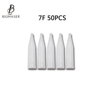 

50pcs Permanent Makeup Eyebrow Lip Needle Tattoo Tips Individual Package 7F Tattoo Needle Tips
