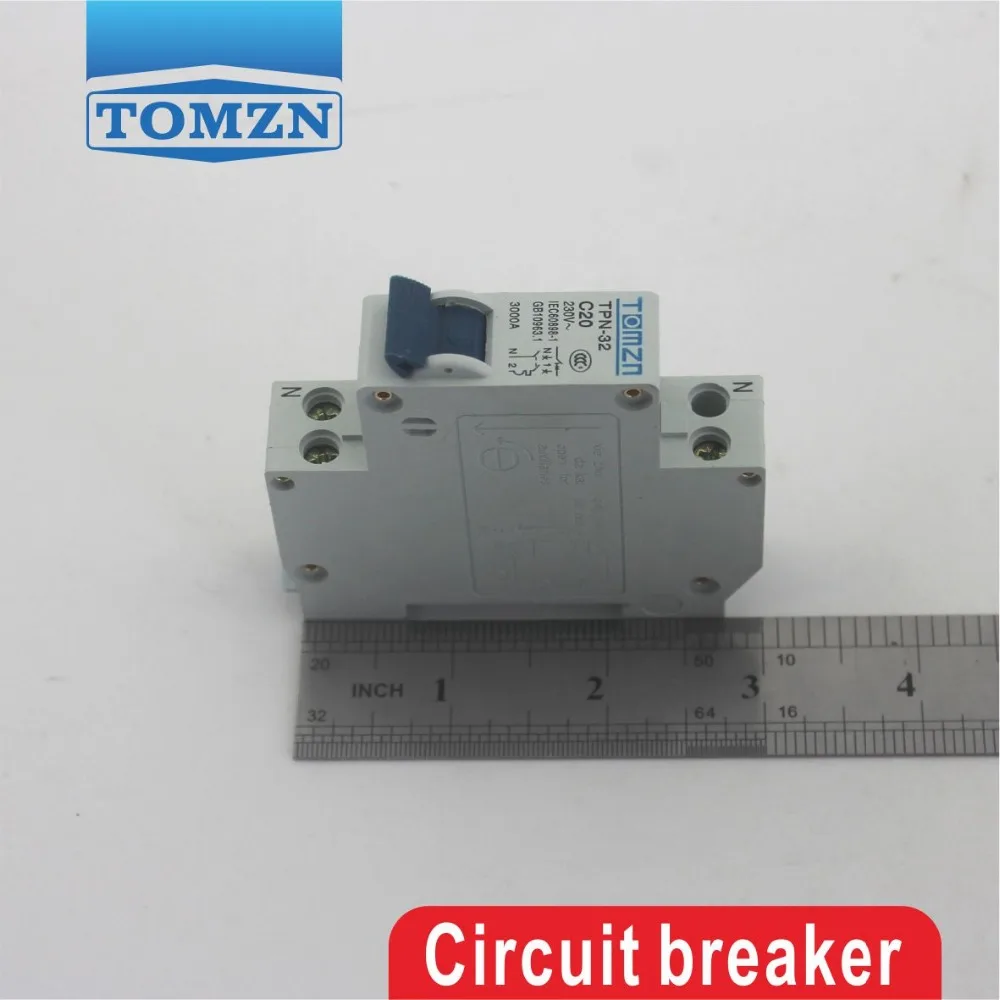 ДПН 1P+ N 20A Мини автоматический выключатель MCB