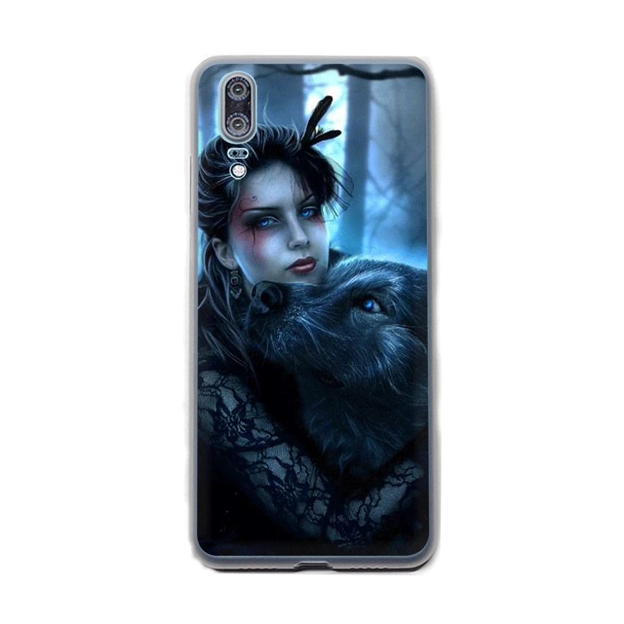 Desxz Волк и девушка телефон чехол для Huawei P8 P9 P10 P20 Pro P Smart Lite Mini Plus