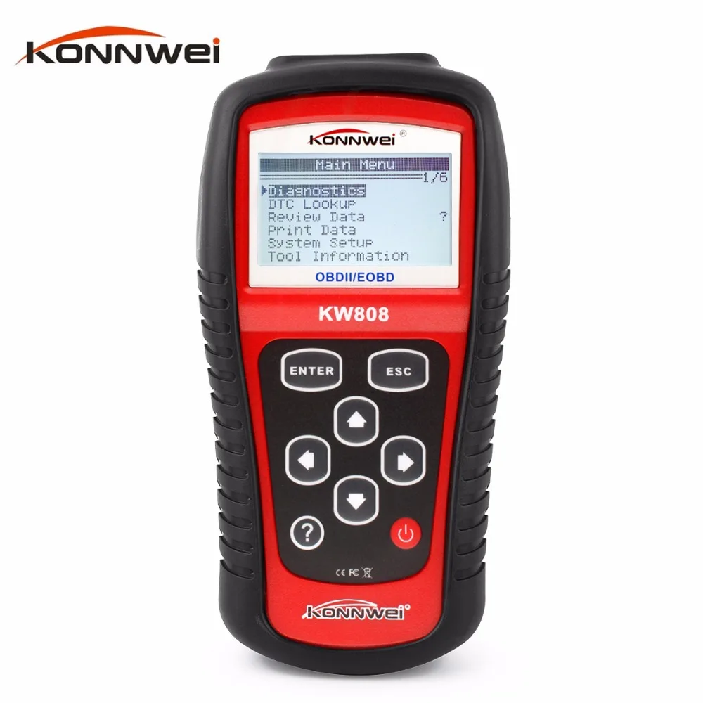 ФОТО Hot Sale KW808 Car Diagnostic tool OBDII / EOBD Auto Code Reader Reads & clears trouble codes for US/Asian/European vehicles 