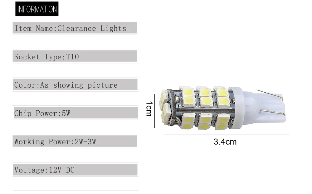 Большая рекламная акция T10 168 194 501 W5W 28 SMD 1206 светодиодный чистый белый автомобильный боковой клиновидный задний фонарь лампа 12 в 1 шт